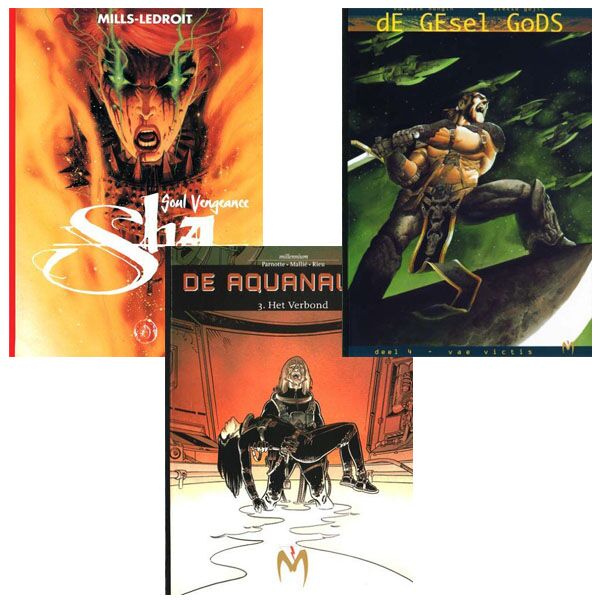 Strippakket Wraak/Actie (3 Stripboeken)