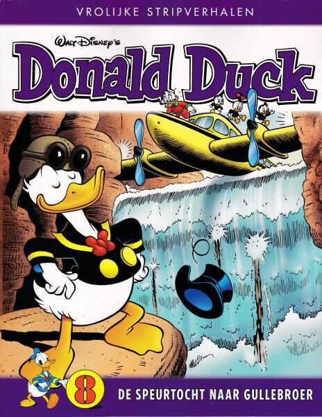Donald Duck / Vrolijke stripverhalen 8 - De speurtocht naar gullebroer (Z.g.a.n.)